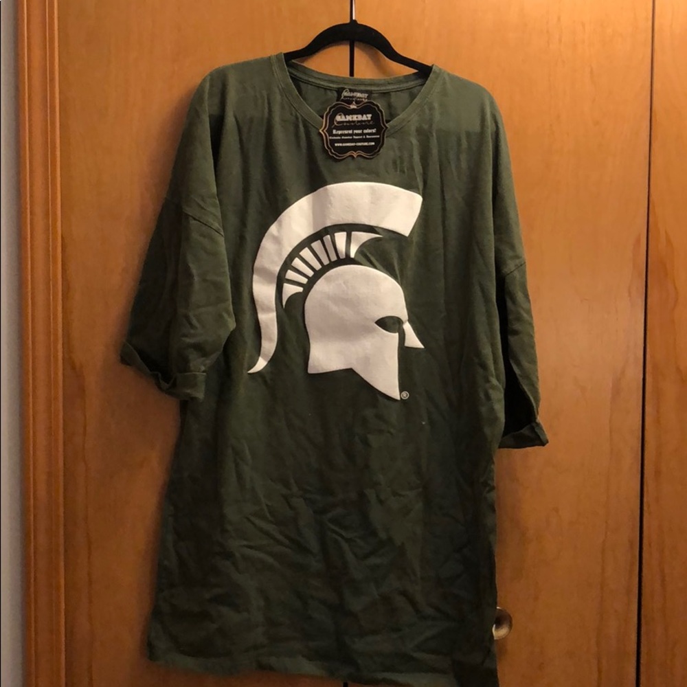 Michigan State tshirt dress. NWT